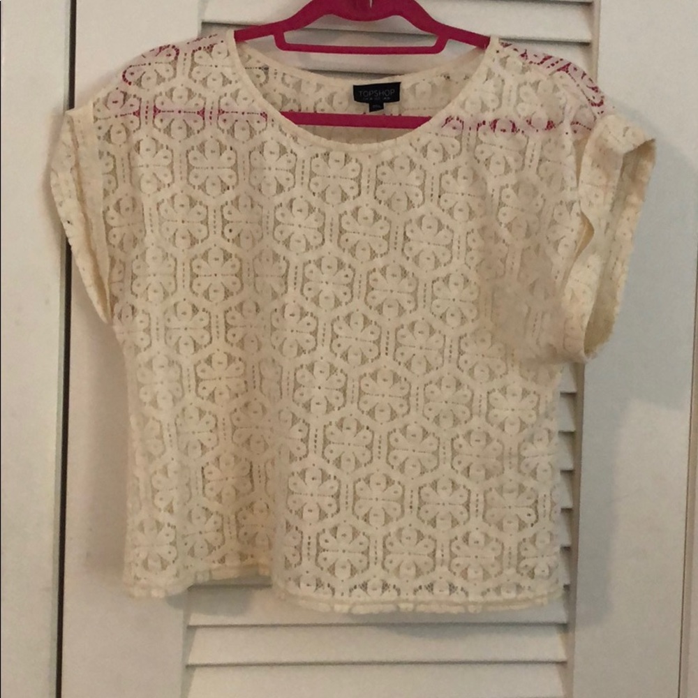 Topshop Lace Blouse